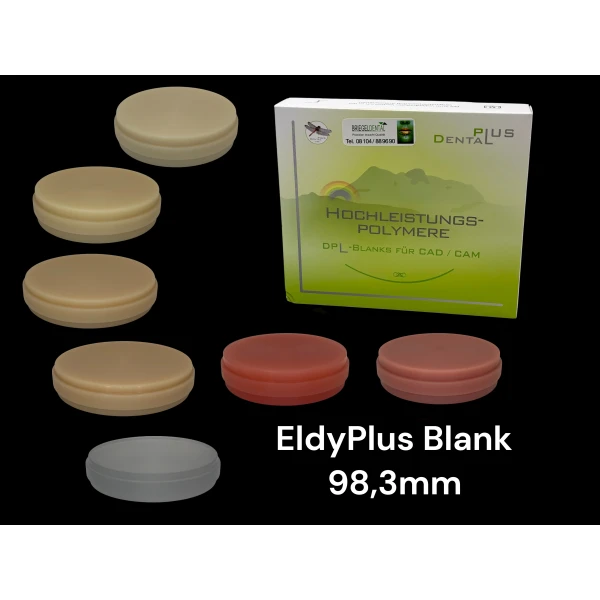 EldyPlus Blanks 98,3 – PETG-CAD/CAM-Rohling von DentalPlus