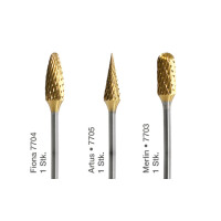 KunststoffFräser Gold SET (alle einmal)