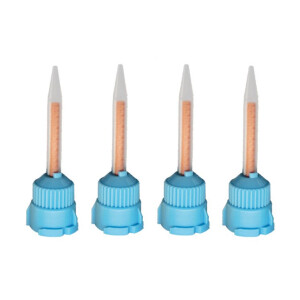 Mixing cannulas orange-blue