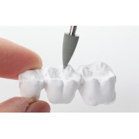 Raw zirconium rubber 3 pcs. - Spitze • grau 1