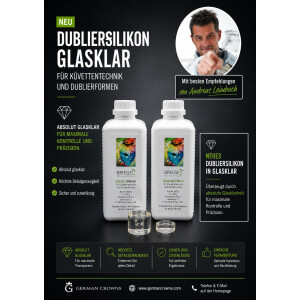 Duplicate Silicone CRYSTAL CLEAR 19 Shore
